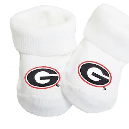 Georgia Bulldogs Baby Toe Booties