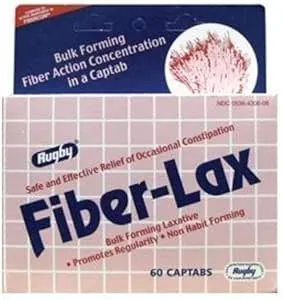 Rugby Fiber-Lax Polycarbo 500 Mg Tablets 60 Ea