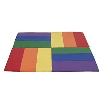 ECR4Kids SoftZone Turning Tiles Activity Mat, Folding Playmat, Assorted