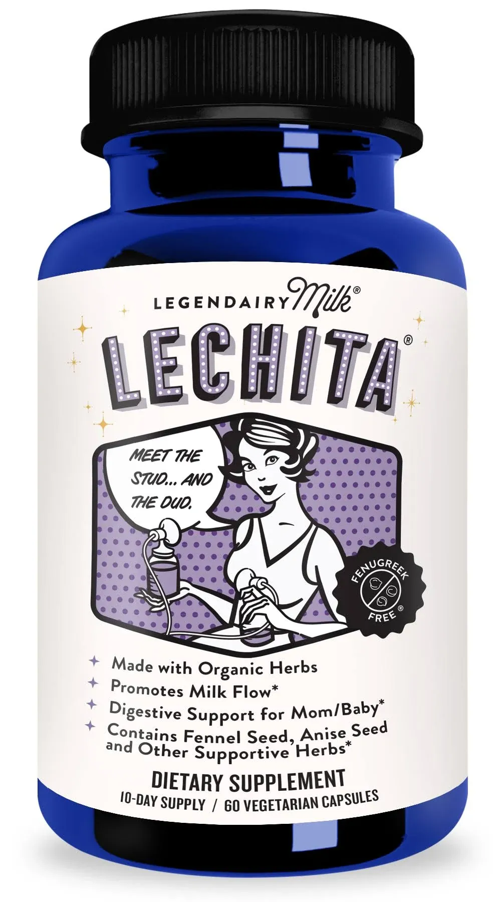 Legendairy Milk, Lechita, 60 Vegetarian Capsules