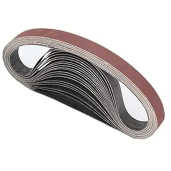 1/2X18 Inch Sanding Belts 80 Grit 50 Pack - Aluminum Oxide Sander Belts for Wood/Metal Polishing