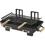 Marsh Allen Cast Iron Hibachi 10 by 18-Inch Charcoal Grill