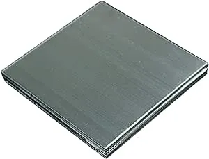 Yodaoke 1.5mm x 5" x 5" 304 Stainless Steel Fine Polished Plate Sheet