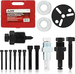 ABN Air Compressor Clutch Rebuild Removal Tool Kit AC Clutch Puller for Car Auto Air Conditioning on GM, Ford, Chrysler