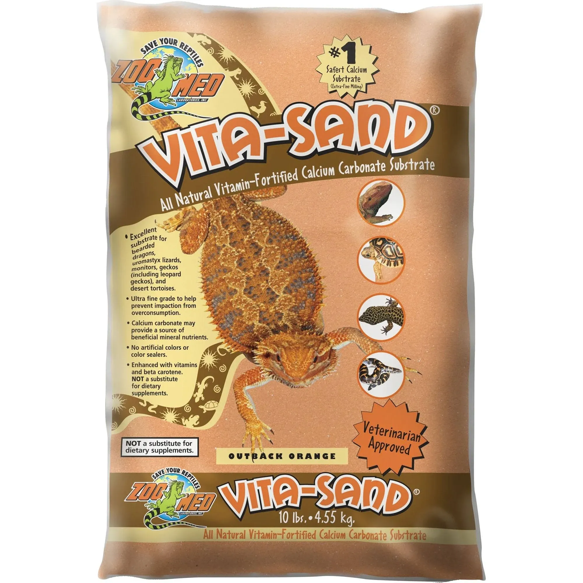 Zoo Med Vita-Sand Outback Orange, 10 lbs.