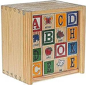 Schylling ABC Wooden Alphabet Blocks Toy