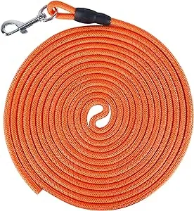 Vivifying Floating Long Dog Leash, 32FT Long Leash for Dog Training, Lightweight Check Cord Rope Leash for Outdoor, Hiking, Swimming, Beach and Lake