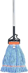 Nine Forty Commercial USA Looped End Wet Mop Head with Aluminum Extension Handle