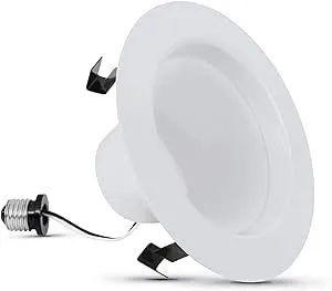 Feit Electric Enhance Bright White 4 in. W Aluminum LED Dimmable Recessed Downlight 75 W