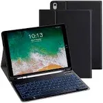 VOWUBO iPad Keyboard Case for Air 3rd Gen 105 2019 iPad Pro 105 2017 iPad 9Th8Th7Th 102 Magnetic Detachable Wireless Bl