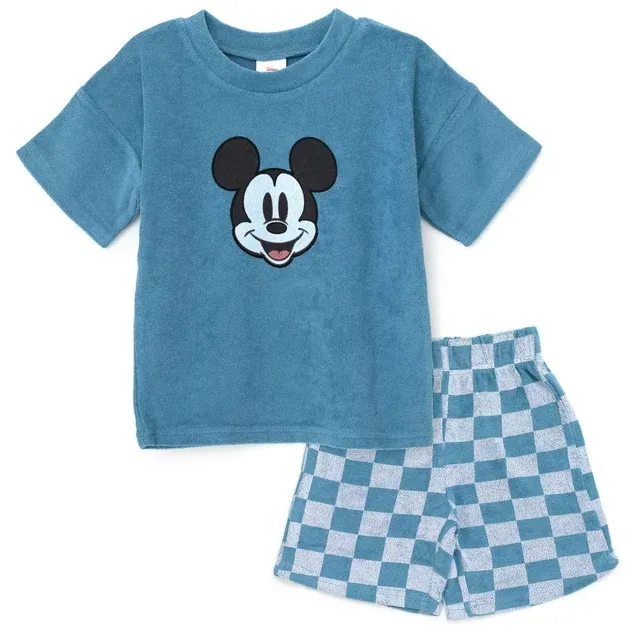 Disney Mickey Mouse T-Shirt and Shorts Outfit Set Toddler to Big Kid