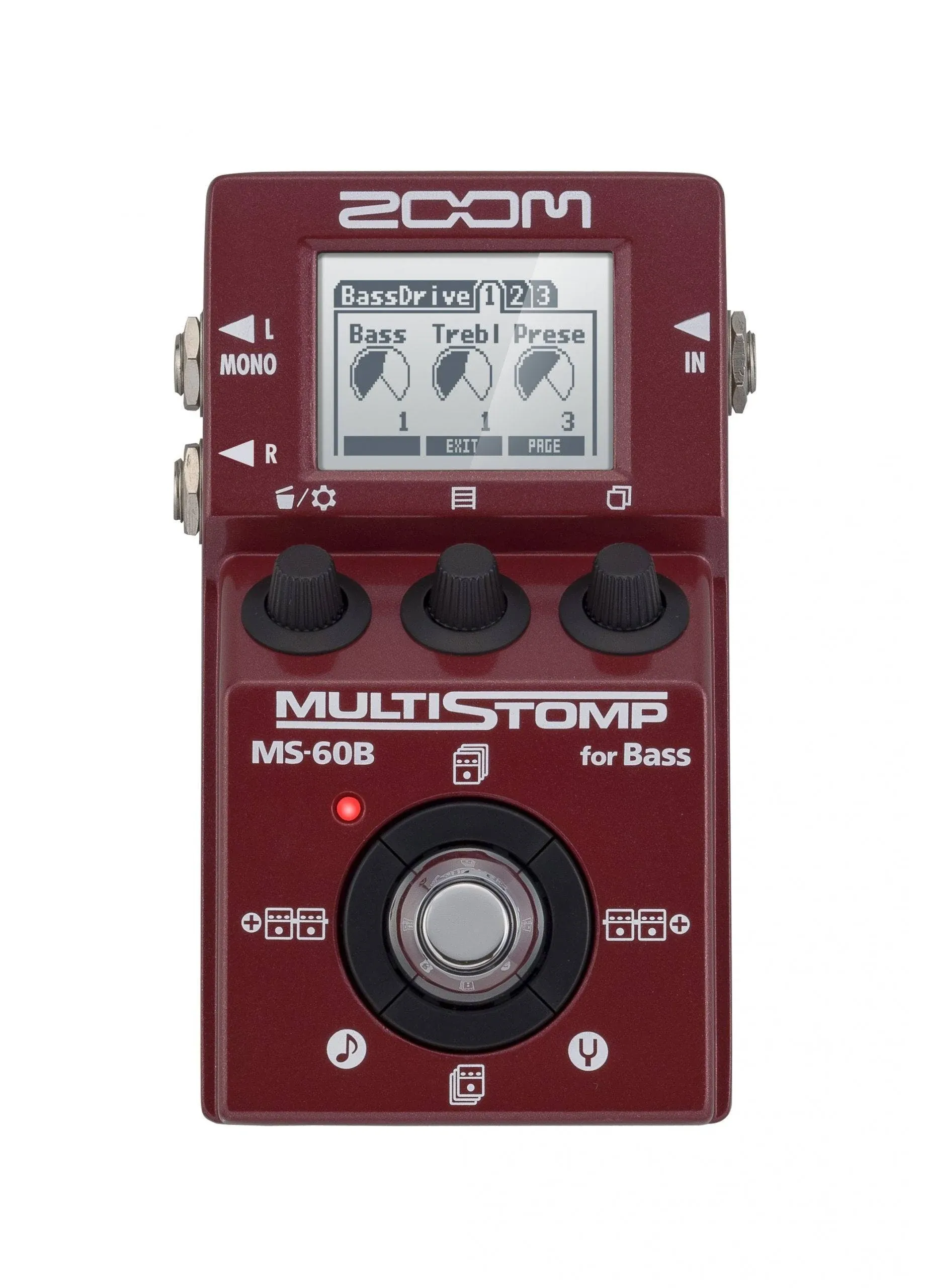 Moveable Recorders Zoom MS-60B Multi-Stomp Bass Pedal