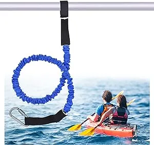 Kayak Paddle Leash, Paddle Leash Lightweight Coiled Kayak Rod Leashes for SUP Kayaking Canoing Fishing Boating