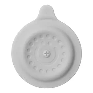 Ubbi Bathtub Drain Cover, Silicone Drain Stopper with Suction, Baby Bath Time Accessory, Gray