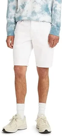 LEVI&#039;S 511 Slim Stretch Raw Hem Shorts Men&#039;s WHITE Size 40 NWT