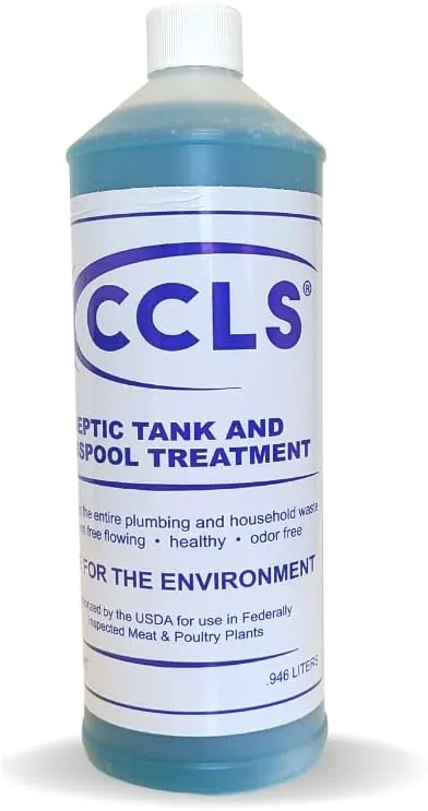 Septic Tank and Cesspool Treatment Additive/Organic Enzyme Producing Bacteria/Non-toxic/Non-Hazardous/Non-Corrosive (1-Quart)