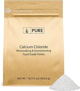 Pure Original Ingredients Pure Calcium Chloride (1 lb) Food Safe, for Wine Making, Home Brew, & Cheese Making, Eco-Friendly Packaging