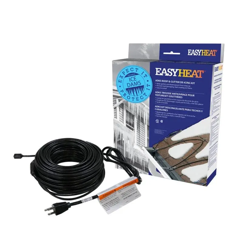 Easy Heat ADKS-1000 200-Foot Roof Snow De-Icing Kit