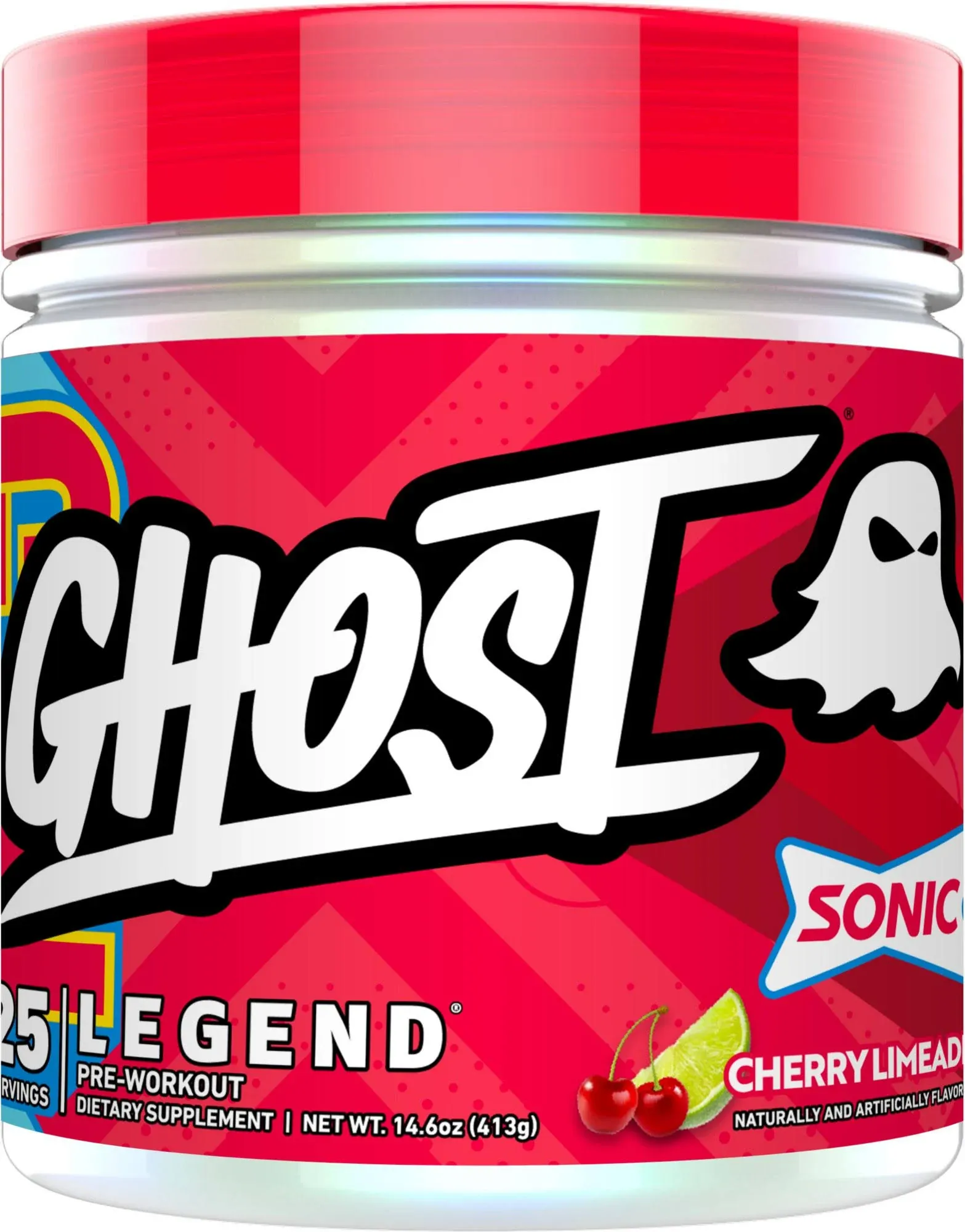 Ghost Legend Pre-Workout - Sonic Cherry Limeade - 25 Servings