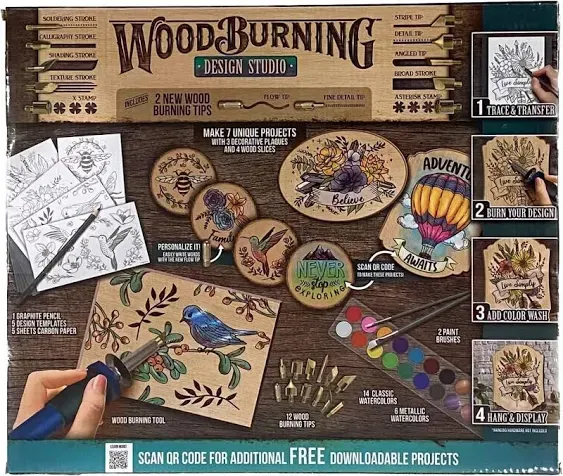 Artskills Wood Burning Tool Kit for Beginners, 55 Piece Deluxe Woodburning Craft