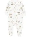 Carter's Baby Animals Zip Up Cotton Sleep and Play