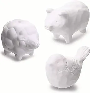 Aroma Ceramic Stone Diffuser [Made in Japan] Aromatherapy Passive Essential Oil Diffuser, Non-Electric Eco-Friendly, Unique, Cute, Animal, Design for Women, Men, and Gifts (3pcs Set)