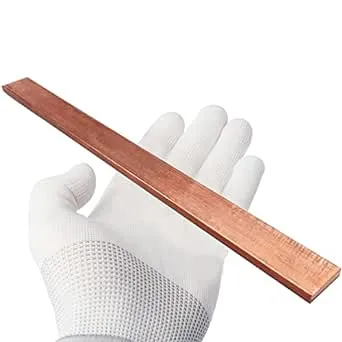 1/4" x 1" C110 Copper Flat Bar 12" Long, Copper Bus Bar