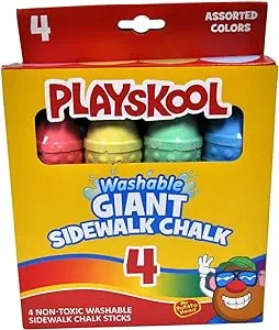 Playskool Washable Giant Sidewalk Chalk 4 Count