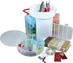 The Beadsmith Bead Caddy Portable Bead Set w/Jewelry Making Supplies. Includes 1