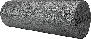 Gaiam Restore Foam Roller for Muscle Massage - Deep Tissue Muscle Massager for Sore Muscles & Stimulation - Total Body Pain Relief, Back, Neck, Foot, Calf, Leg, Arm (18 Inch and 36 Inch)