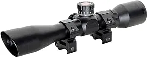 Truglo Compact Tactical Rifle Scope 4x32mm Mil-Dot Reticle Black Finish-TG8504B<wbr/>T