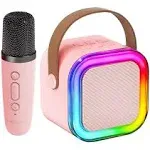 Kinglucky Mini Karaoke Machine for Kids Gifts Adults (Cute Little & Portable) Bluetooth Speaker with Wireless Microphone (Sound Loud) Birthday Gifts