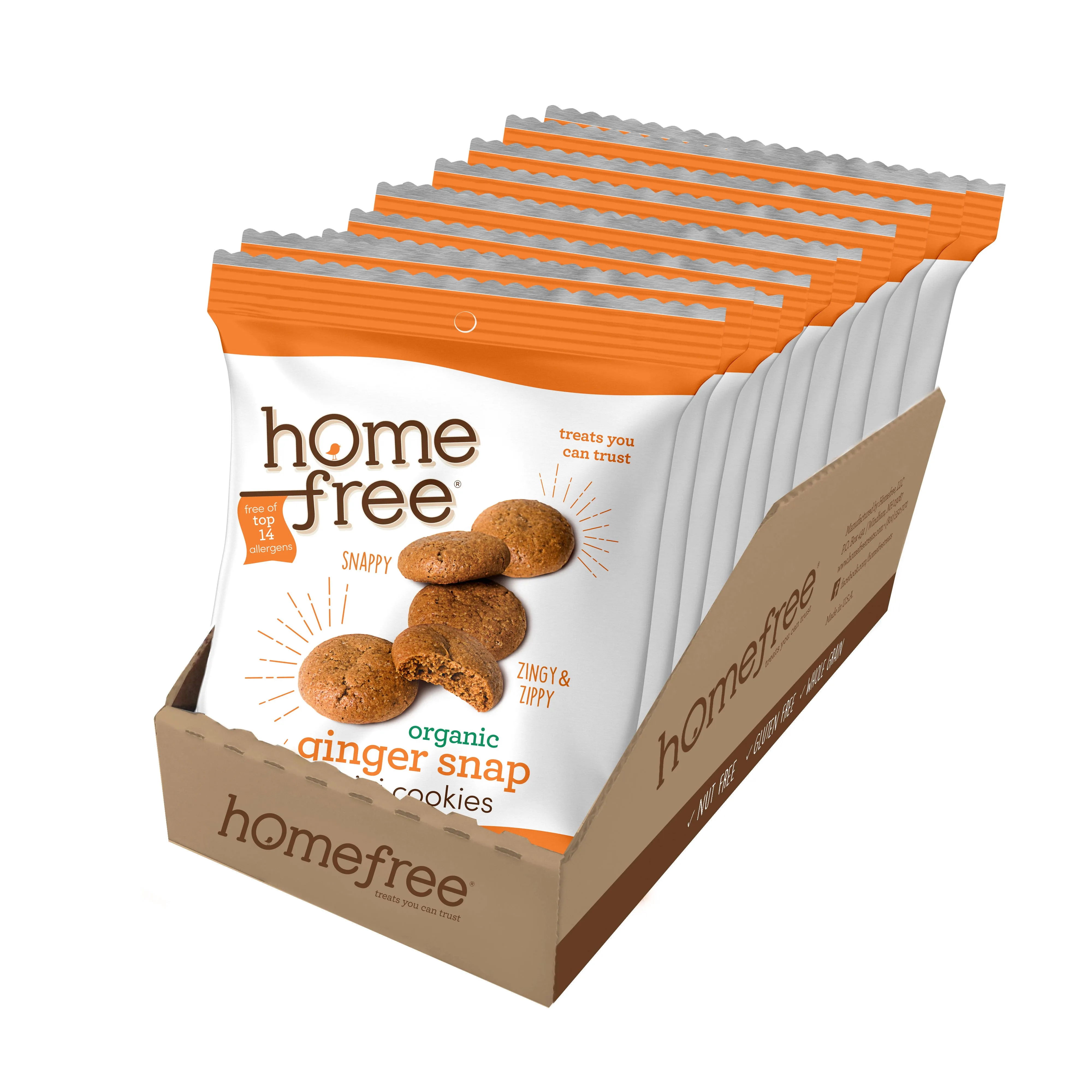 Home Free Ginger Snap Mini Cookies