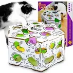 HEX – Interactive Treat Maze – Cat Treat Puzzle Box – Cat Puzzle Feeder – 