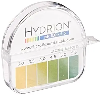 Ph. Test Tape Dispenser Hydrion Papers Strips Made for Saliva or Urine Testing-R