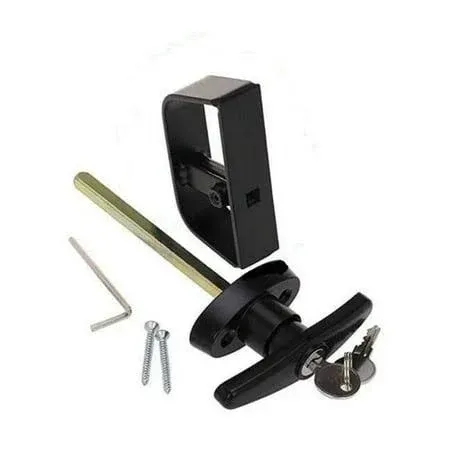 QANVEE Shed Door Latch T-Handle Lock Kit