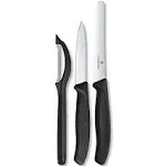 Victorinox Swiss Classic Paring Knife Set with Peeler - Black - 0 in