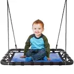 Hey! Play! Platform Swing – 40” x 30” Hanging Outdoor Tree or Playground... 