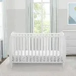 Delta Children Taylor 4-in-1 Convertible Crib, Bianca White