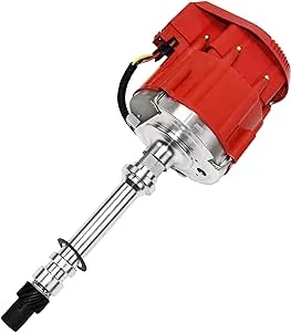 A-Team Performance - Marine HEI Electronic Distributor 65K Coil - Compatible with 350 454 V8 Mercruiser OMC 5.0 5.7 7.4 (Red Super Cap)