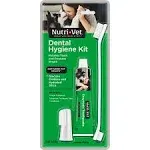 Nutri-Vet Dental Hygiene Kit for Dogs | Finger Toothbrush and Enzymatic Toothpaste | Chicken Flavor |2.5 ounces