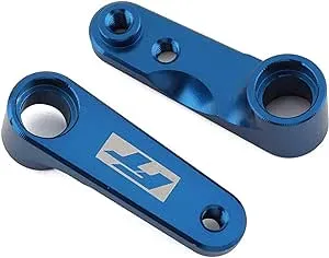 Team Associated RC10B6.4 ft Steering Bellcranks, Blue Aluminum