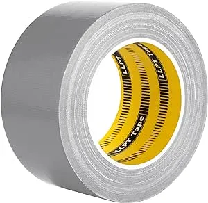 LLPT Duct Tape Premium Grade 2.36 Inches x 108 Feet x 11 Mil Easy Tear Residue Free Strong Adhesive Color Silver Gray (DT245)