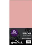 Speedball Speedy-Carve Lino Carving Block Rectangle Pink 6 x 12 Inches Linole...