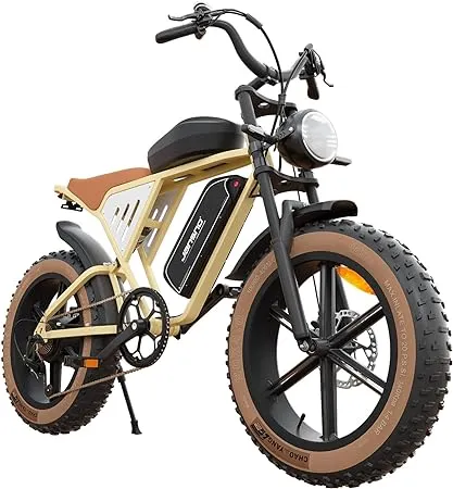 Electric Bike 20" x 4.0 Electric Bike for Adults with 750W Brushless Motor, 48V 34Ah Removable Dual Battery, Extra Long Cruising Range,7-Speed Transmission UL Certified