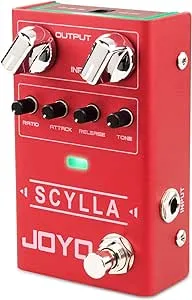 JOYO Dynamic Compressor Effect Pedal Low Noise for Electric Guitar &amp; Bass JF-10