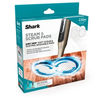 Shark Grip Steam & Scrub Dirt Washable Pads XKITP7000D