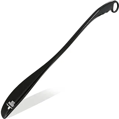 Red Moose Shoe Horn Long Handle Metal 24 inch - Durable and Sturdy for Shoes and Boots