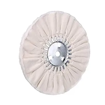 8" White Airway Buffing Wheel,5/8'' Arbor Hole,16 Plys/Fine Polishing for Angle Grinder,1PCS