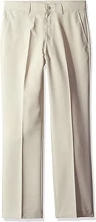 PGA TOUR Boys' Flat Front Solid Golf Pant